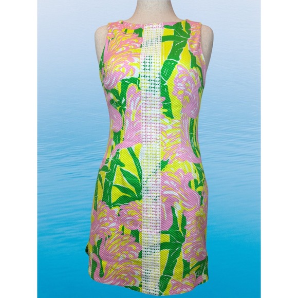 Lilly Pulitzer Dresses & Skirts - Lilly Pulitzer x Target 20th Anniversary Shift Dress 8 Pink Flamingo Fan Dance